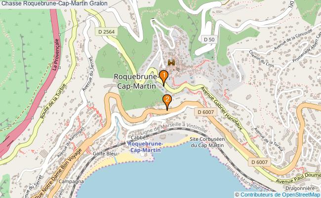 plan Chasse Roquebrune-Cap-Martin Associations chasse Roquebrune-Cap-Martin : 2 associations