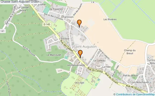 plan Chasse Saint-Augustin Associations chasse Saint-Augustin : 3 associations