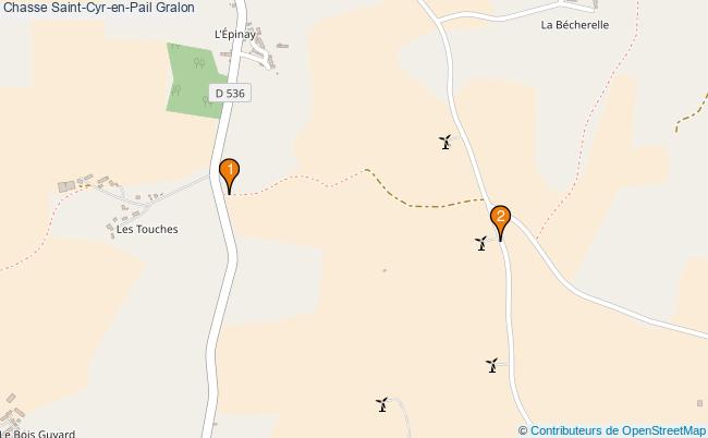 plan Chasse Saint-Cyr-en-Pail Associations chasse Saint-Cyr-en-Pail : 2 associations