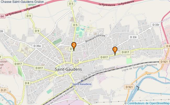 plan Chasse Saint-Gaudens Associations chasse Saint-Gaudens : 3 associations