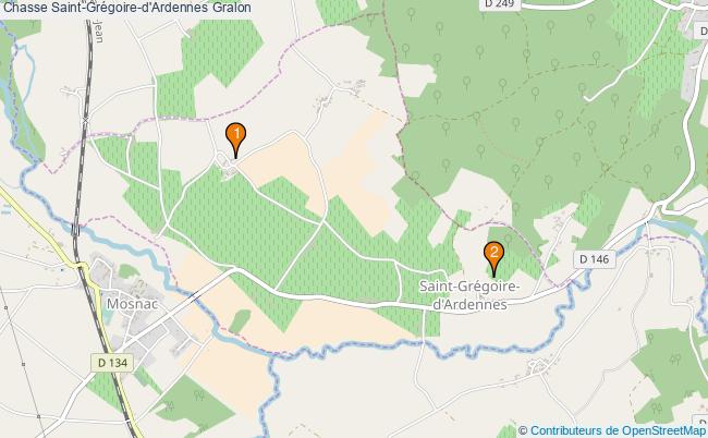 plan Chasse Saint-Grégoire-d'Ardennes Associations chasse Saint-Grégoire-d'Ardennes : 2 associations