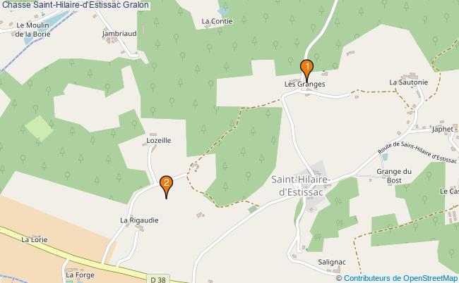 plan Chasse Saint-Hilaire-d'Estissac Associations chasse Saint-Hilaire-d'Estissac : 2 associations