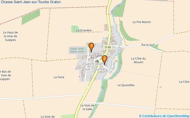 plan Chasse Saint-Jean-sur-Tourbe Associations chasse Saint-Jean-sur-Tourbe : 2 associations