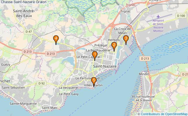 plan Chasse Saint-Nazaire Associations chasse Saint-Nazaire : 4 associations