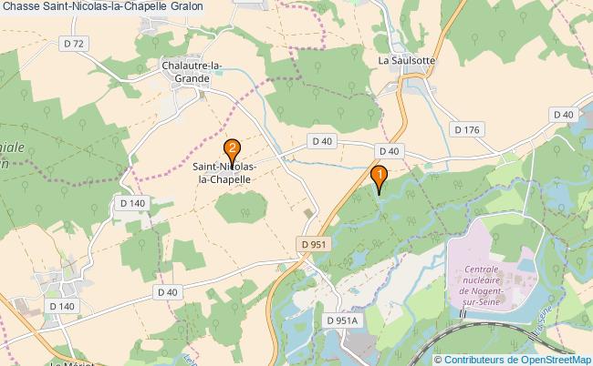 plan Chasse Saint-Nicolas-la-Chapelle Associations chasse Saint-Nicolas-la-Chapelle : 2 associations