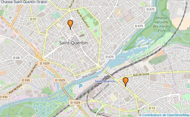 plan Chasse Saint-Quentin Associations chasse Saint-Quentin : 4 associations