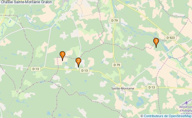 plan Chasse Sainte-Montaine Associations chasse Sainte-Montaine : 3 associations
