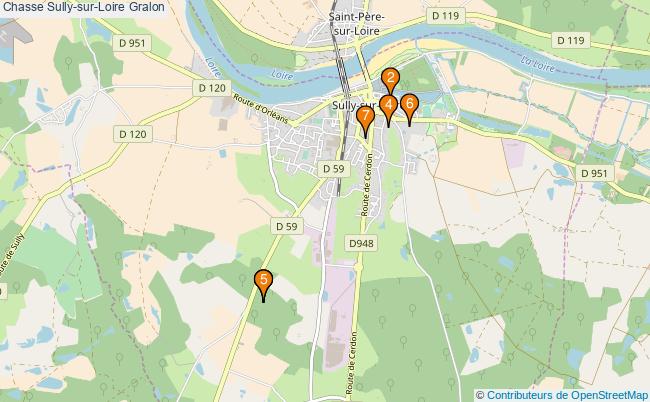 plan Chasse Sully-sur-Loire Associations chasse Sully-sur-Loire : 8 associations