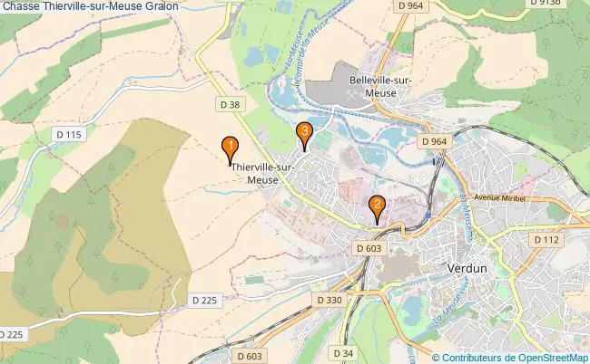 plan Chasse Thierville-sur-Meuse Associations chasse Thierville-sur-Meuse : 3 associations