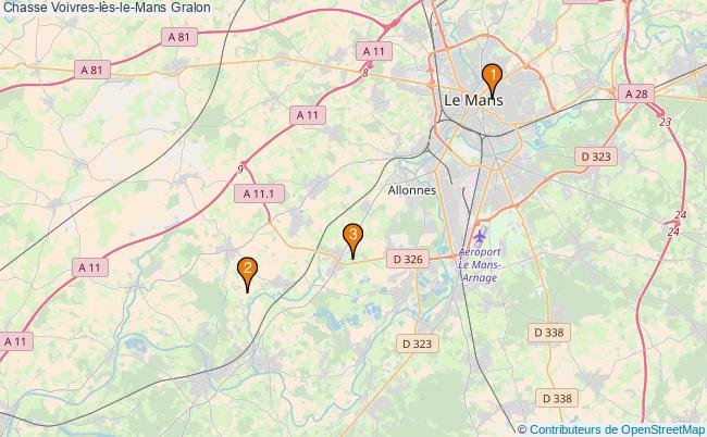 plan Chasse Voivres-lès-le-Mans Associations chasse Voivres-lès-le-Mans : 4 associations
