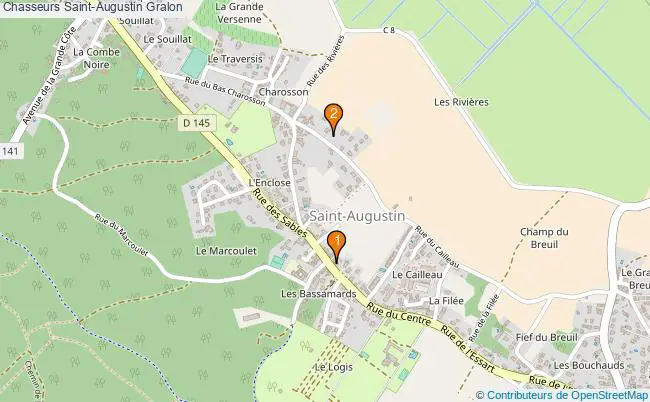 plan Chasseurs Saint-Augustin Associations chasseurs Saint-Augustin : 2 associations