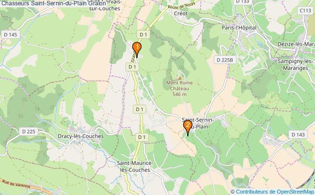 plan Chasseurs Saint-Sernin-du-Plain Associations chasseurs Saint-Sernin-du-Plain : 2 associations