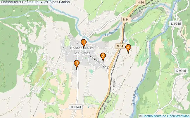plan Châteauroux Châteauroux-les-Alpes Associations Châteauroux Châteauroux-les-Alpes : 5 associations