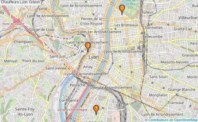 plan Chauffeurs Lyon Associations Chauffeurs Lyon : 3 associations