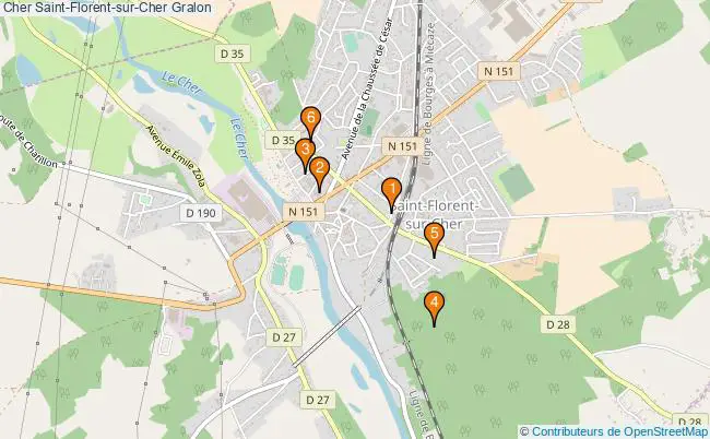 plan Cher Saint-Florent-sur-Cher Associations Cher Saint-Florent-sur-Cher : 6 associations