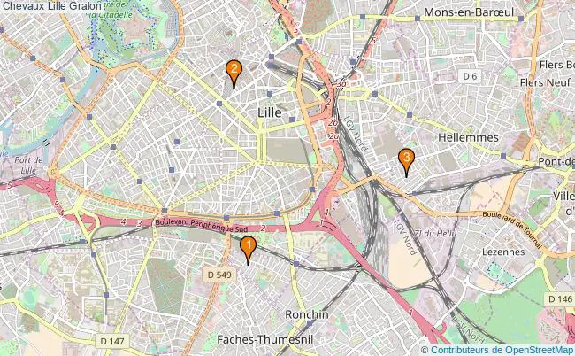 plan Chevaux Lille Associations chevaux Lille : 3 associations
