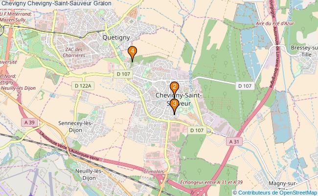 plan Chevigny Chevigny-Saint-Sauveur Associations Chevigny Chevigny-Saint-Sauveur : 3 associations