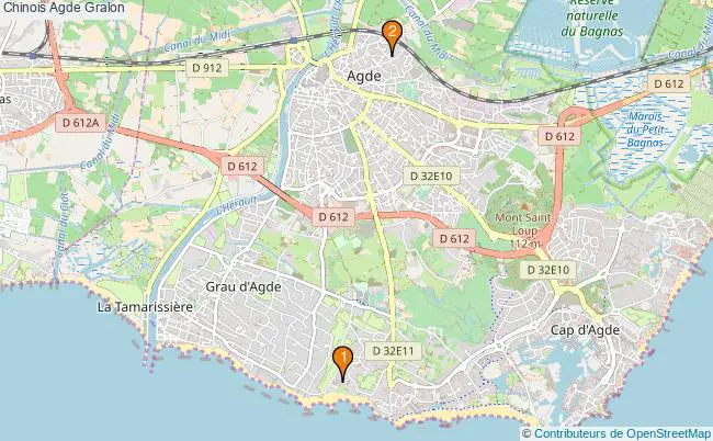 plan Chinois Agde Associations Chinois Agde : 3 associations