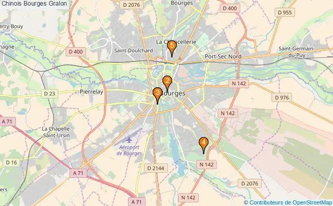 plan Chinois Bourges Associations Chinois Bourges : 5 associations