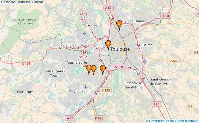 plan Chinoise Toulouse Associations chinoise Toulouse : 7 associations