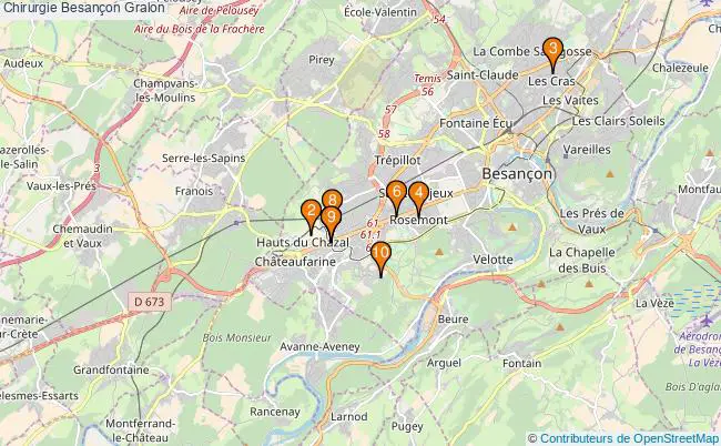 plan Chirurgie Besançon Associations chirurgie Besançon : 10 associations