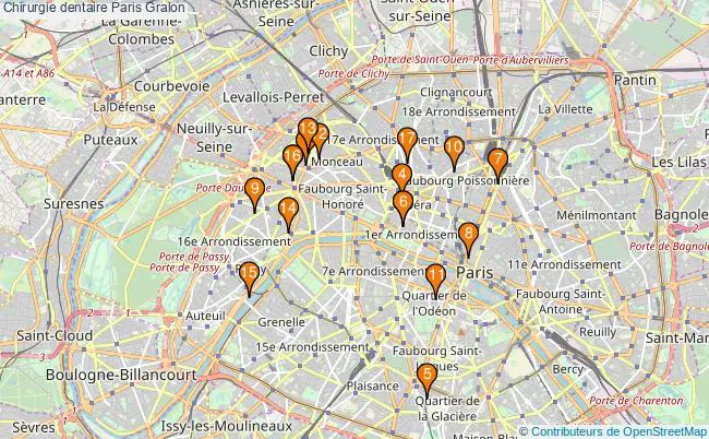 plan Chirurgie dentaire Paris Associations chirurgie dentaire Paris : 21 associations