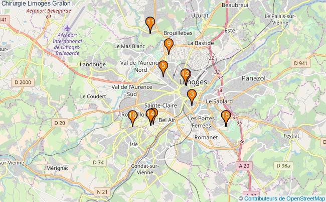 plan Chirurgie Limoges Associations chirurgie Limoges : 15 associations