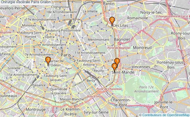 plan Chirurgie viscérale Paris Associations chirurgie viscérale Paris : 7 associations
