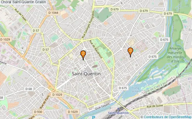 plan Choral Saint-Quentin Associations choral Saint-Quentin : 3 associations