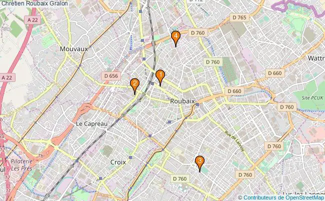 plan Chrétien Roubaix Associations chrétien Roubaix : 4 associations