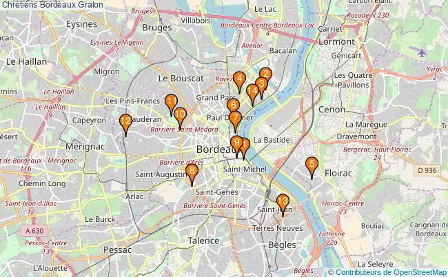 plan Chrétiens Bordeaux Associations chrétiens Bordeaux : 15 associations