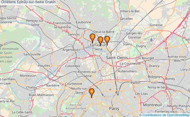 plan Chrétiens Epinay-sur-Seine Associations chrétiens Epinay-sur-Seine : 6 associations