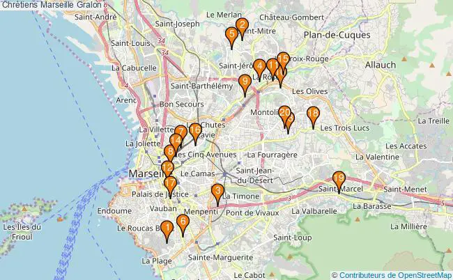 plan Chrétiens Marseille Associations chrétiens Marseille : 21 associations