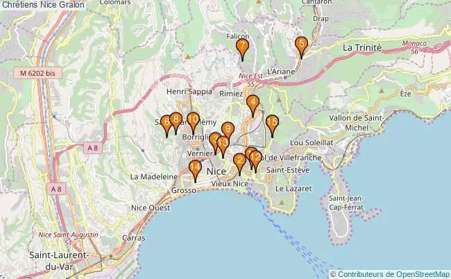 plan Chrétiens Nice Associations chrétiens Nice : 16 associations