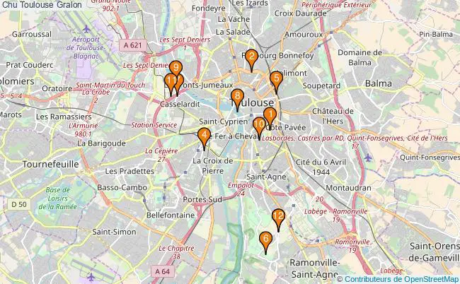 plan Chu Toulouse Associations chu Toulouse : 14 associations