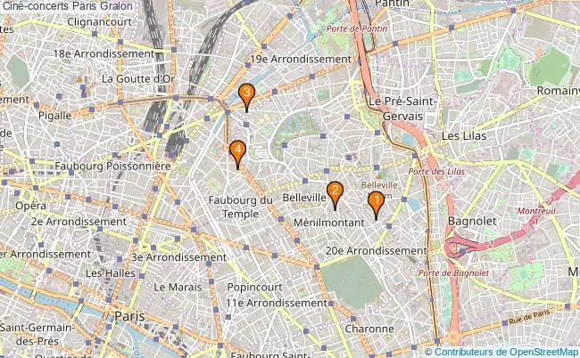 plan Ciné-concerts Paris Associations Ciné-concerts Paris : 7 associations