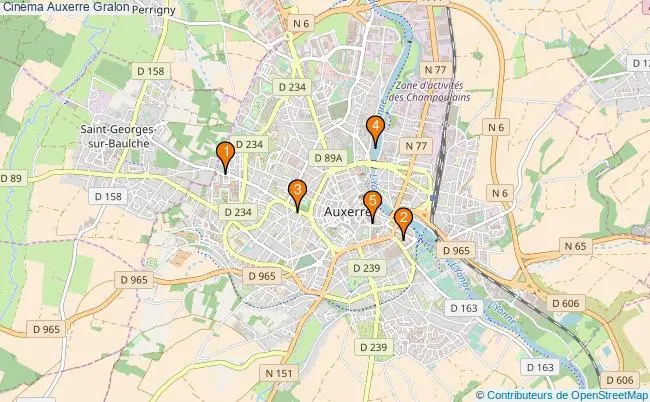 plan Cinéma Auxerre Associations cinéma Auxerre : 6 associations