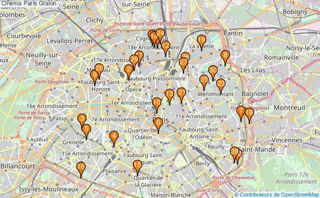 plan Cinéma Paris Associations cinéma Paris : 1110 associations