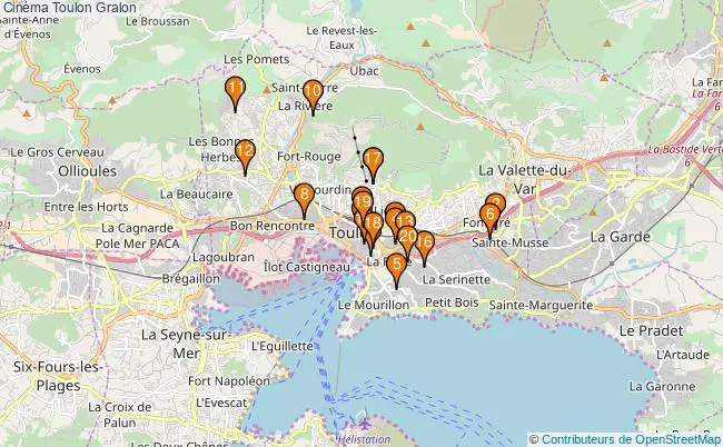plan Cinéma Toulon Associations cinéma Toulon : 24 associations