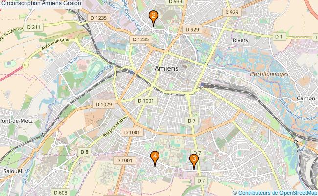 plan Circonscription Amiens Associations circonscription Amiens : 4 associations