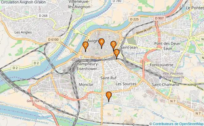 plan Circulation Avignon Associations Circulation Avignon : 6 associations