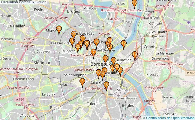 plan Circulation Bordeaux Associations Circulation Bordeaux : 29 associations