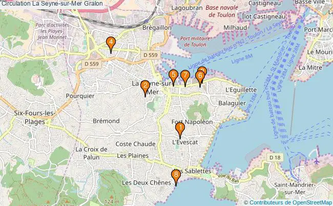 plan Circulation La Seyne-sur-Mer Associations Circulation La Seyne-sur-Mer : 8 associations