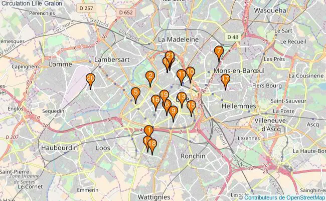 plan Circulation Lille Associations Circulation Lille : 22 associations