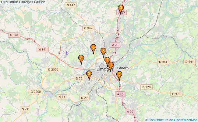 plan Circulation Limoges Associations Circulation Limoges : 9 associations