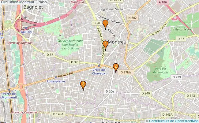 plan Circulation Montreuil Associations Circulation Montreuil : 4 associations