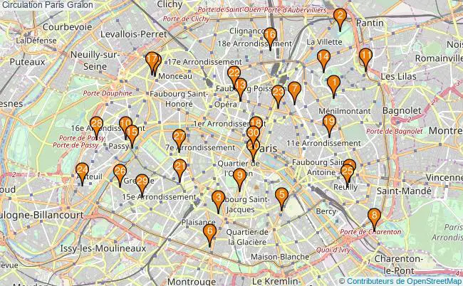 plan Circulation Paris Associations Circulation Paris : 227 associations
