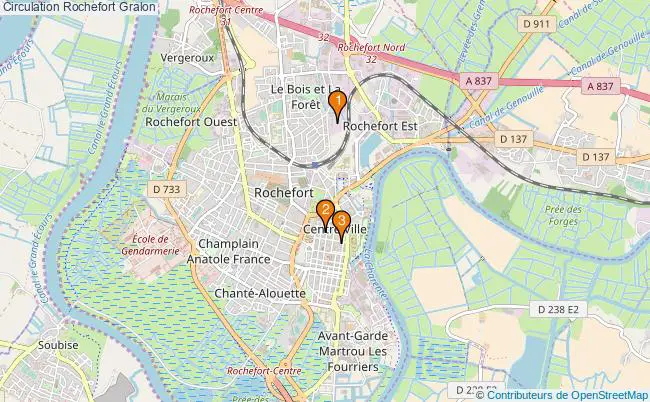 plan Circulation Rochefort Associations Circulation Rochefort : 3 associations