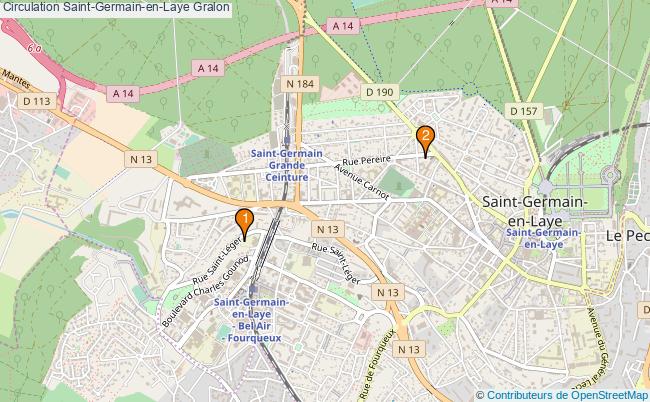 plan Circulation Saint-Germain-en-Laye Associations Circulation Saint-Germain-en-Laye : 3 associations