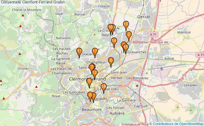 plan Citoyenneté Clermont-Ferrand Associations citoyenneté Clermont-Ferrand : 22 associations